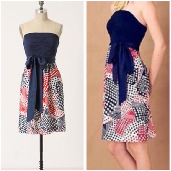 Anthropologie brand Odille Dotted Greetings Dress - Picture 2 of 15